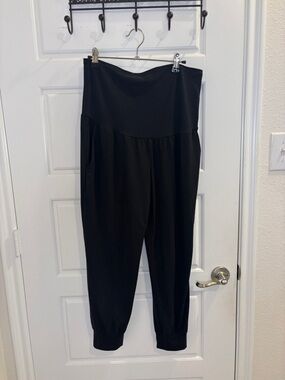 Threads 4 Thought Black Jogger Pants High Rise Lounge Athleisure Medium